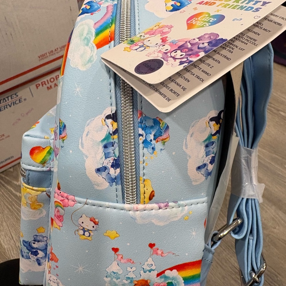 Loungefly Blue Backpack with CareBears Design - Picture 3 of 3